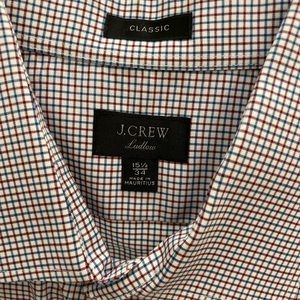 Jcrew mens Ludlow Dress shirt 15 1/2 neck, 34 inch sleeve. Freshly drycleaned